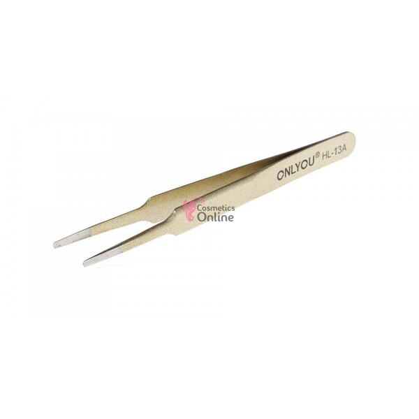 Penseta pentru gene false fir cu fir ONLYOU HL-13A Gold - de inalta precizie